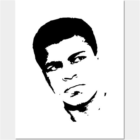 Muhammad Ali Face Wall And Art Print Muhammad Ali Face Stencils