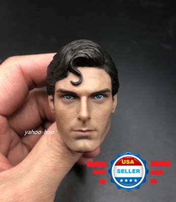 Custom Superman Christopher Reeve Head Sculpt For Hot Toys Phicen Figure Ebay
