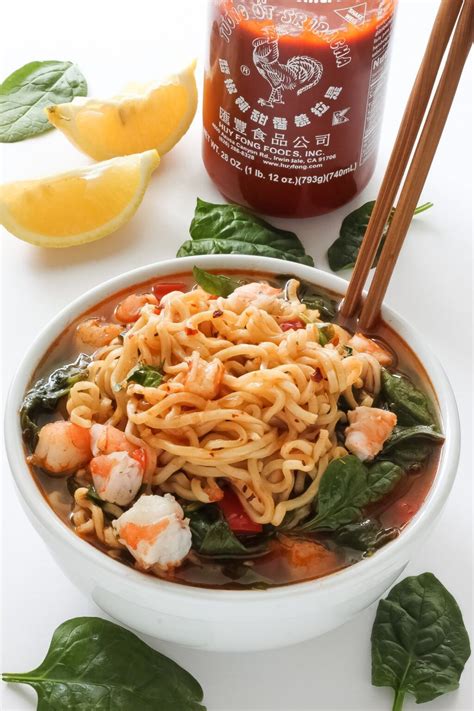 20 Minute Sriracha Shrimp Ramen Baker By Nature