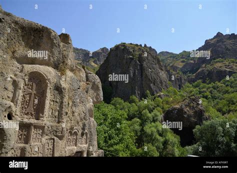 Geghard Monastery Unesco World Heritage Site In Armenia Stock Photo