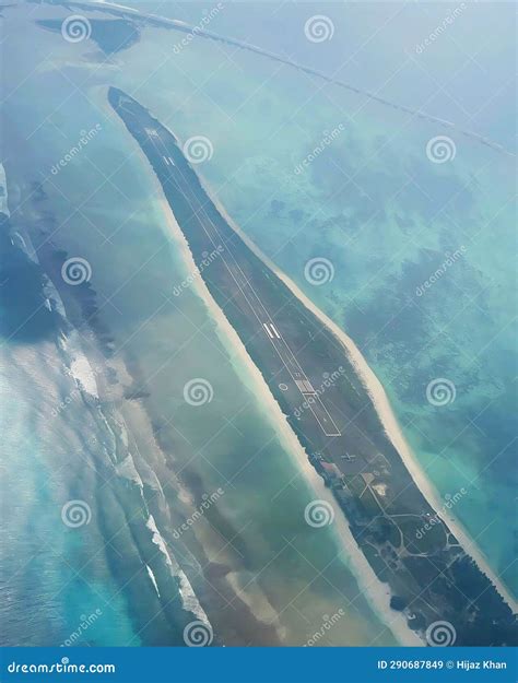 Aerial View Agatti Island Airport Lakshadweep Stock Image - Image of ...