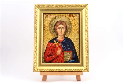Урамљена славска икона Св.Трифун - Храм Светог Саве