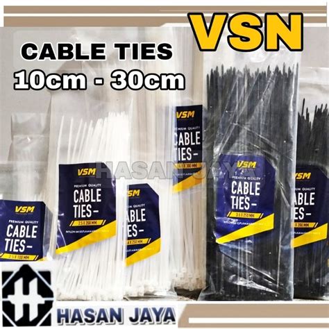 Jual KABEL TIS TIES PUTIH HITAM 10cm 15cm 20cm 30cm 40cm Cable Ties