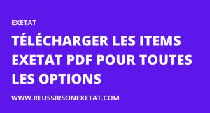 Exetat T L Charger Les Items Exetat Pdf Pour Toutes Les Options