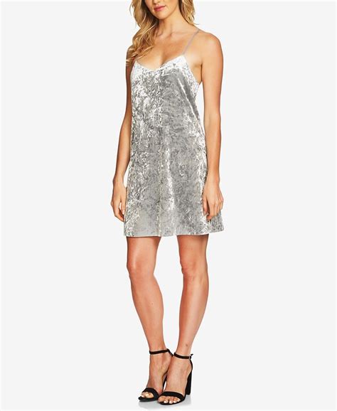 Cece Mia Crushed Velvet Slip Dress Macys