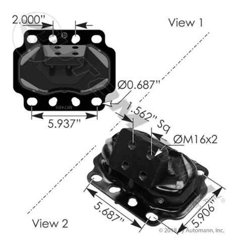 Soporte De Motor Trasero De Kenworth T680 Peterbilt Der Meses Sin