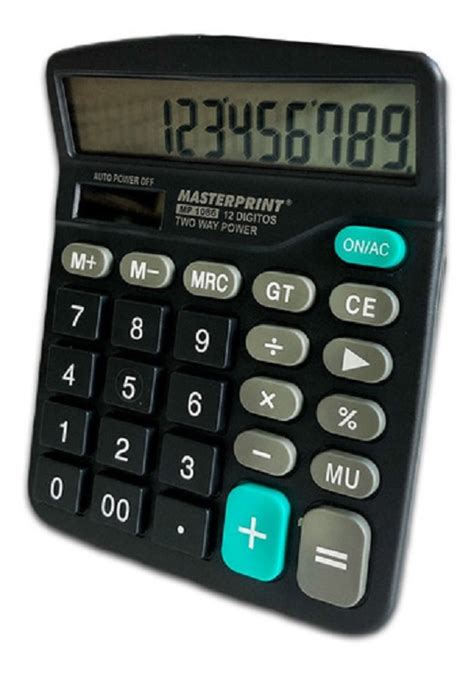 MASTERPRINT Calculadora Eletrônica MP1086 12 Digítos Bateria