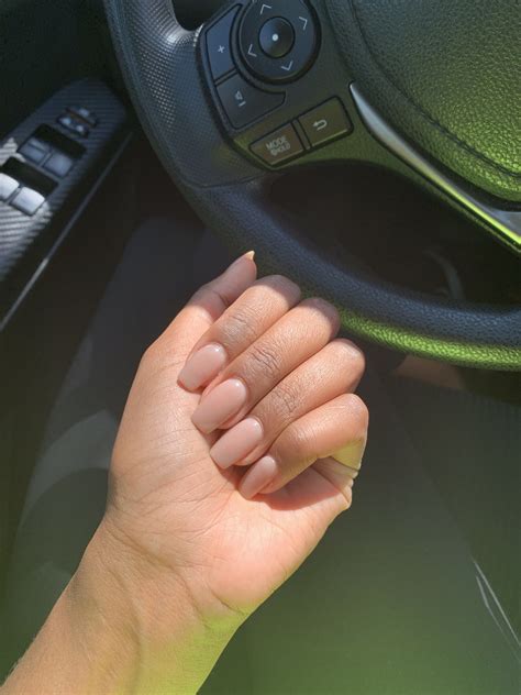 Elegant Nude Nail Designs For Dark Skin