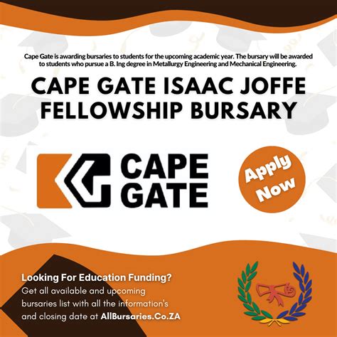 Cape Gate Isaac Joffe Fellowship Bursary 2023