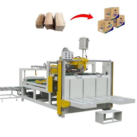 Great Quality Folding Gluing Machine Corrugated Cardboard Box Semi Auto