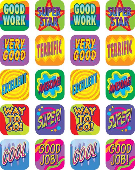 Buy Teacher Created Resources Good Work Stickers Multi Color 1990