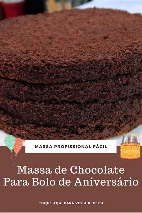 Massa De Chocolate Profissional Para Bolo De Anivers Rio Receita F Cil