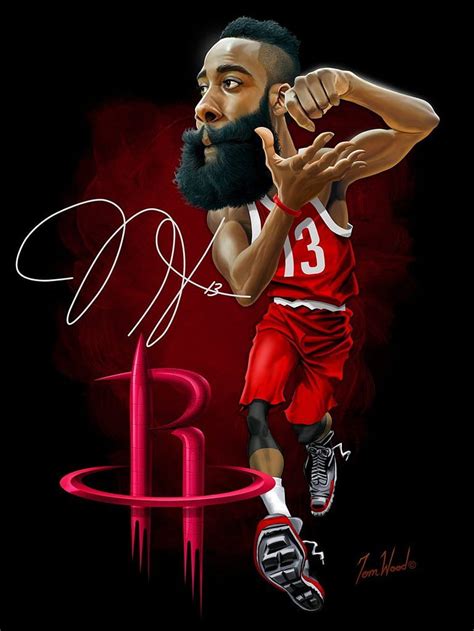 James Harden Awesome Cartoon James Harden HD Phone Wallpaper Pxfuel