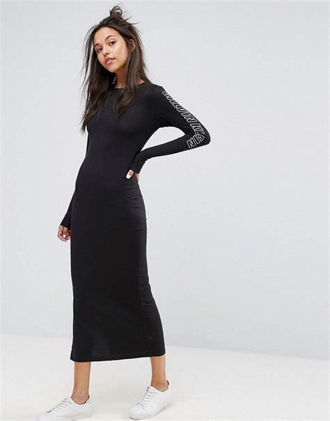 Calvin Klein Jeans Maxi Dress With Arm Print Logo ASOS