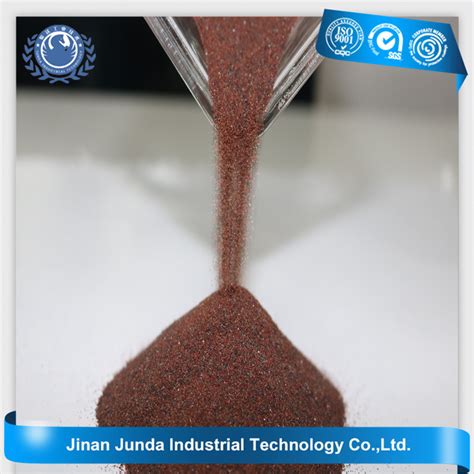 Red Abrasive Garnet Mesh Material For Ship Blasting Painting