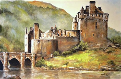 Eilean Donan Castle Painting by Alan Lakin