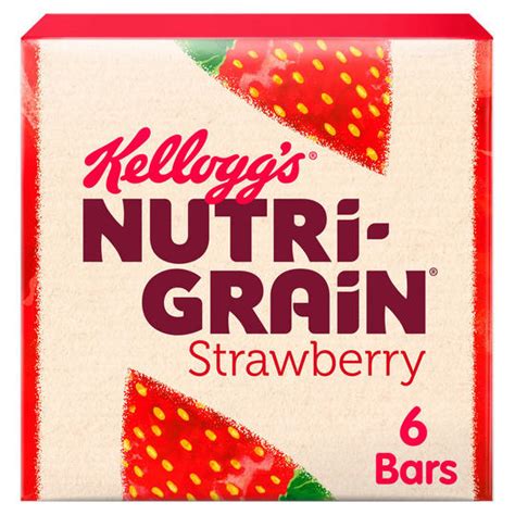 Kelloggs Nutri Grain Strawberry Cereal Bars 6 X 37g Cereal Bars