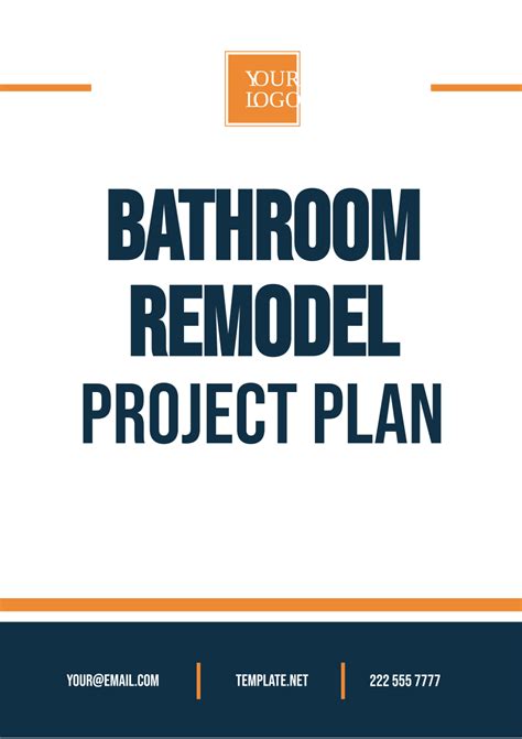 Bathroom Remodel Project Plan Image To U