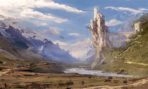 ArtStation - Path to the Eyrie, Elie Gomez | Landscape concept ...