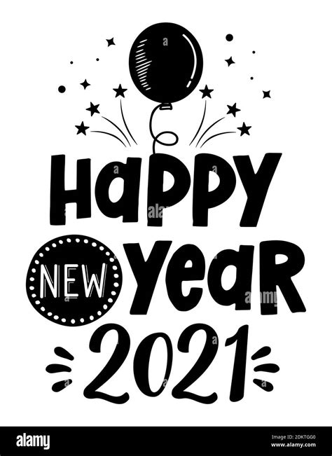 Happy New Year 2021 Inspirational New Year Beautiful Handwritten