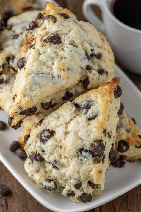 Easy Chocolate Chip Scones Recipe Chisel And Fork