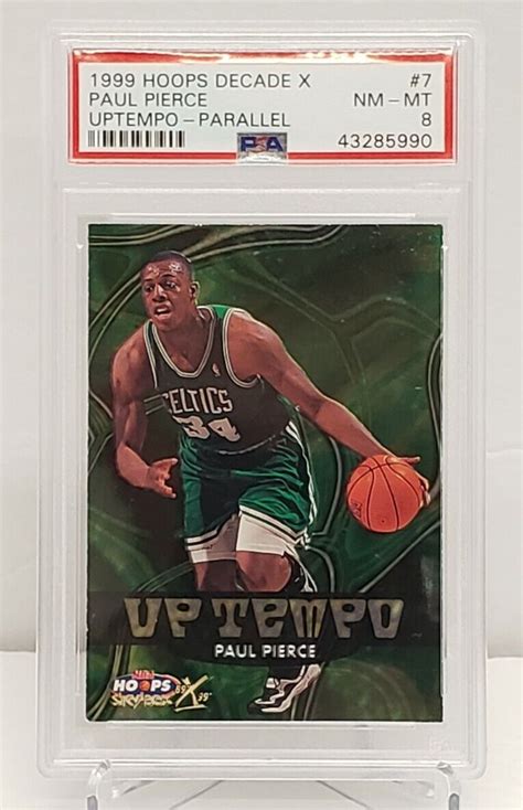 1999 00 Skybox NBA Hoops Decade Up Tempo Parallel 7UT Paul Pierce