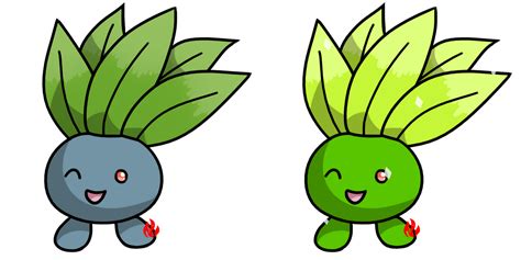 Pokemon 043 Oddish By Fyreglyphs On Deviantart