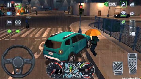 Nigth Rain Taxi Sim Evolution Dacia Duster Suv Car Drive Un Uber