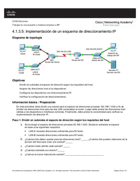 Implementación De Un Esquema De Direccionamiento Ip