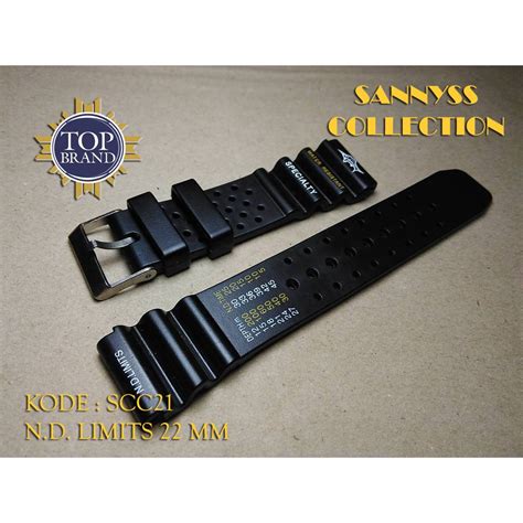 Jual STRAP TALI JAM N D LIMITS DIVER CASIO CITIZEN SEIKO 22 MM