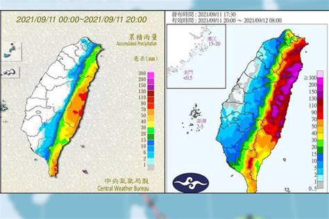 護國神山發威！中央山脈「完美切割」擋下風雨 生活 自由時報電子報