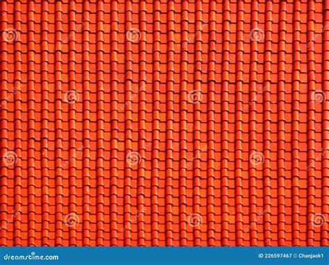 Elementos De Tejas Corrugadas Rojas Y Naranjas Del Techo Patr N