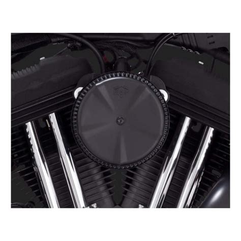 Cache Filtre Air Rond Vo Naked Mm Fixation Vis Centrale Harley Davidson Noir