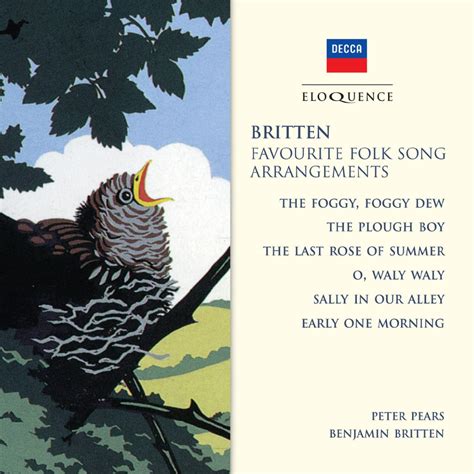 Britten Favourite Folk Song Arrangements Eloquence Classics