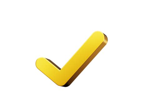 Check Mark 3d Pngs For Free Download