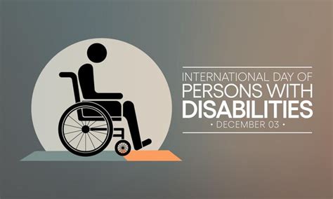 Premium Vector International Day Of Persons With Disabilities Idpd Is