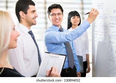 Group Business People Looking Graph On Stock Photo Shutterstock