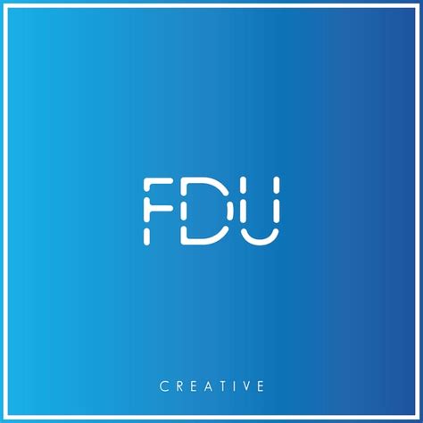 Premium Vector Fdu Premium Vector Latter Logo Design Creative Logo