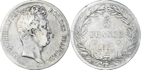 Frankreich Francs Ma M Nze Louis Philippe Marseille S Silber