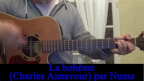 La bohème Charles Aznavour cover reprise à la guitare 1965 YouTube