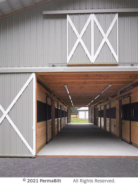 Pole Barn With Stalls