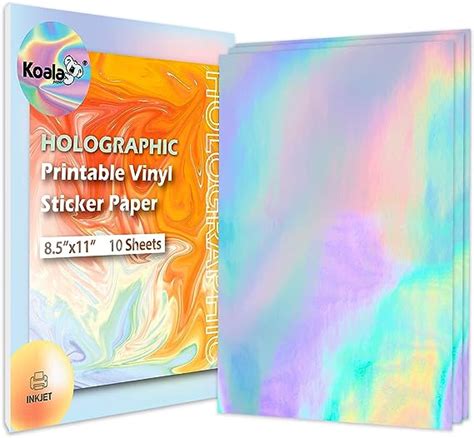 Koala Bedruckbares Holografisches Vinyl Aufkleberpapier F R