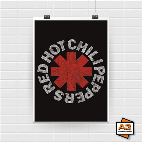 Posters Cartaz Banda Red Hot Rock Shopee Brasil