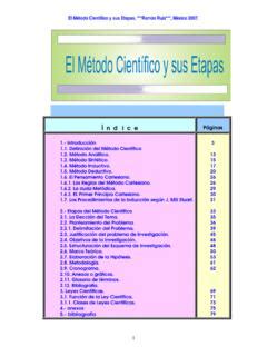 El Metodo Cientifico Y Sus Etapas Index F El Metodo Cientifico