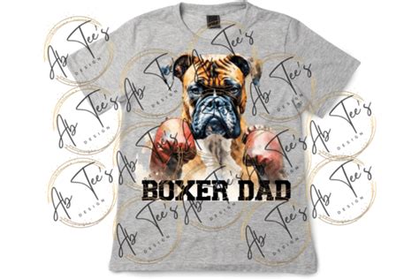 Boxer Dad Png Sublimation Graphic By Alyssa Bain Creative Fabrica