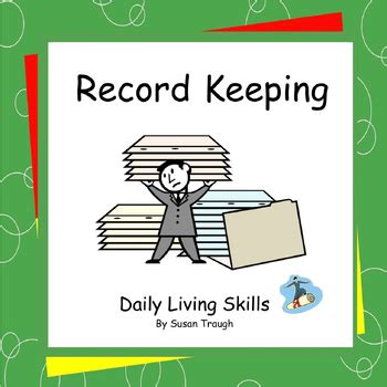 Daily Living Skills Record Keeping By Susan Traugh TpT