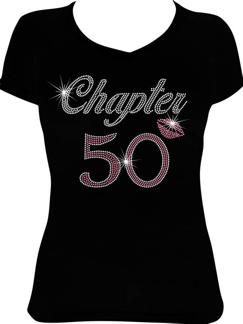 Chapter 50 Bling Birthday Shirt 50th Birthday Bling Shirt Birthday