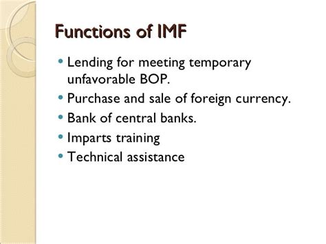 Imf And World Bank