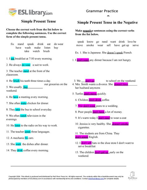 Simple Prent Desarrollo Grammar Practice Copyright 2008 This EBook