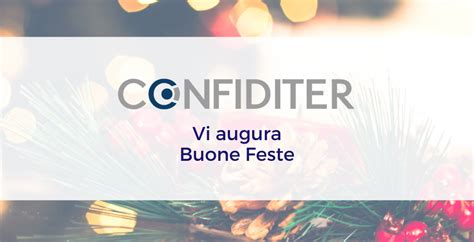 Chiusura uffici per le festività natalizie CONFIDITER Cooperativa